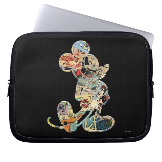 Classic Mickey | Comic Silhouette Laptop Sleeve (Front)