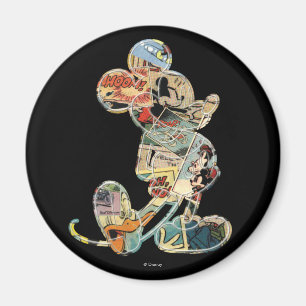 Classic Mickey Comic Silhouette Magnet