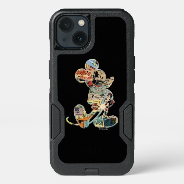 Classic Mickey | Comic Silhouette Otterbox iPhone Case (Back)