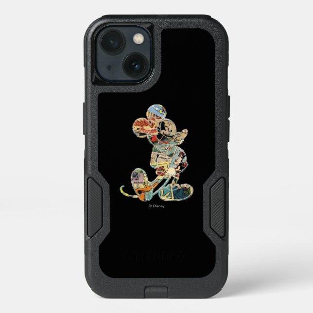 Classic Mickey | Comic Silhouette Otterbox iPhone Case (Back)