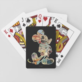 Classic Mickey | Comic Silhouette Playing Cards by MickeyAndFriends at Zazzle