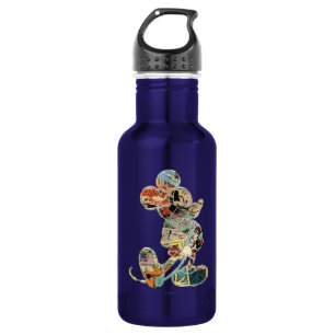 Classic Mickey Comic Silhouette Stainless Steel Water Bottle