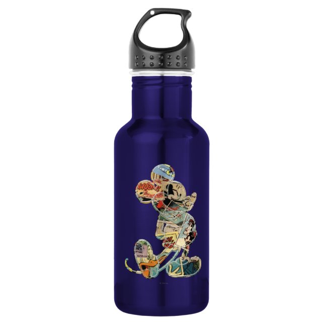 Classic Mickey | Comic Silhouette Stainless Steel Water Bottle (Front)