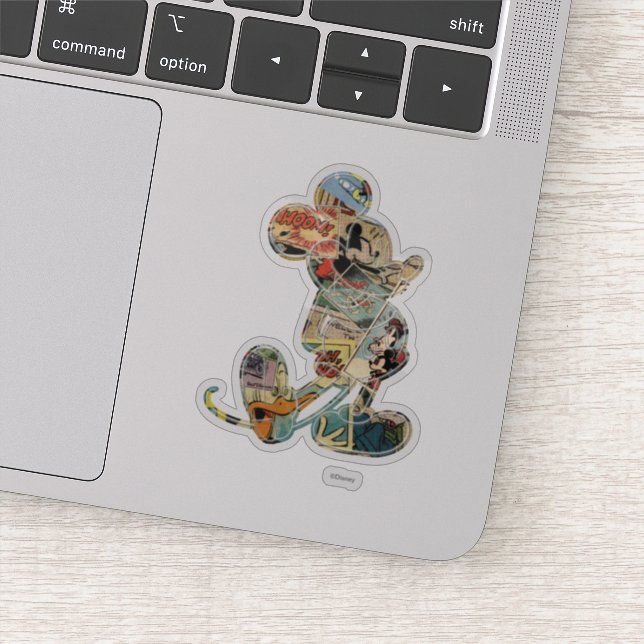 Classic Mickey | Comic Silhouette Sticker (Detail)