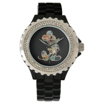 Classic Mickey | Comic Silhouette Watch by MickeyAndFriends at Zazzle