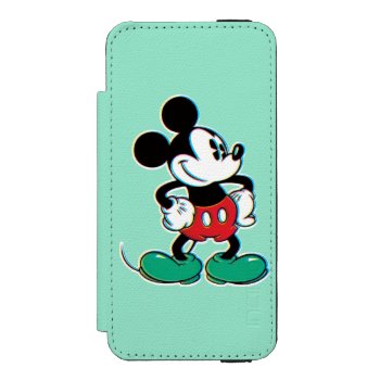 Classic Mickey | Confident Green Wallet Case For Iphone Se/5/5s by MickeyAndFriends at Zazzle