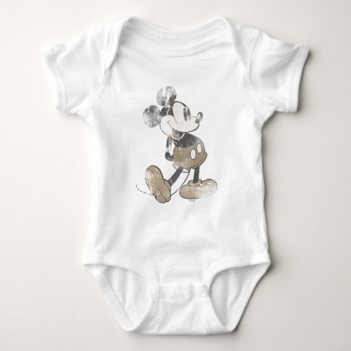 Classic Mickey  Distressed Baby Bodysuit