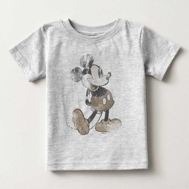 Classic Mickey | Distressed Baby T-Shirt (Front)