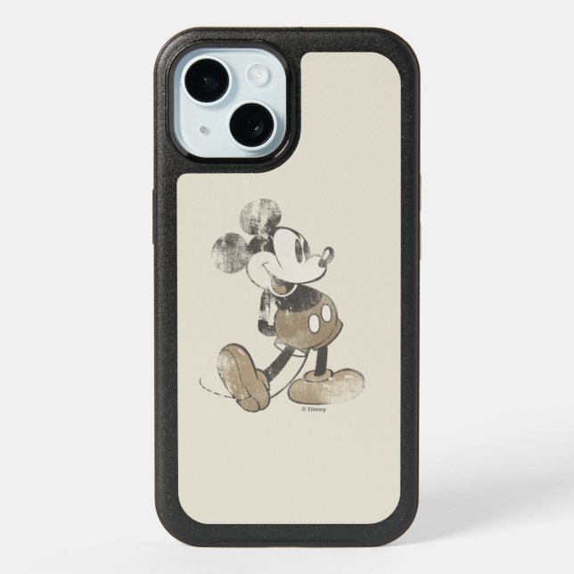 Classic Mickey | Distressed iPhone 15 Case (Back)
