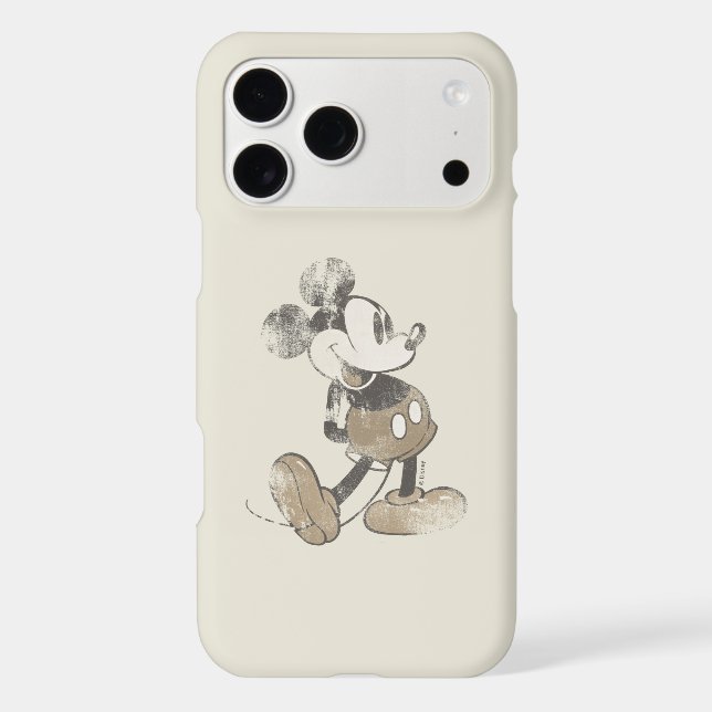 Classic Mickey | Distressed Iphone Case (Back)