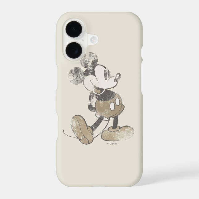 Classic Mickey | Distressed Iphone Case (Back)