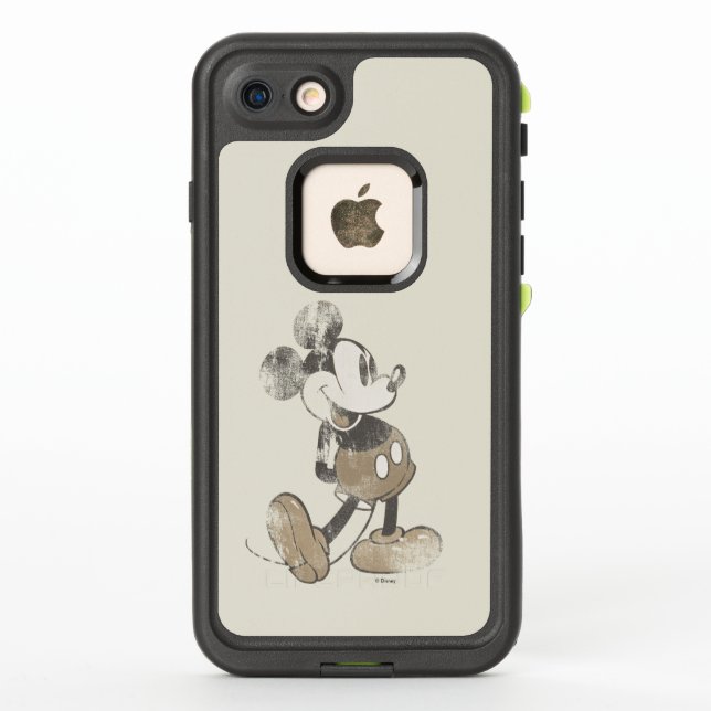 Classic Mickey | Distressed LifeProof iPhone Case (Back)