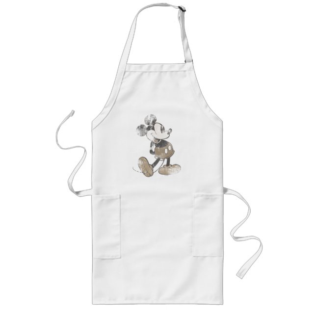 Classic Mickey | Distressed Long Apron (Front)