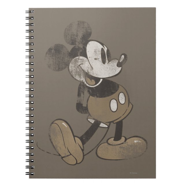 Classic Mickey | Distressed Notebook (Front)