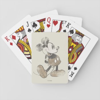 Classic Mickey | Distressed Playing Cards by MickeyAndFriends at Zazzle