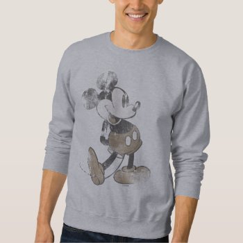 Classic Mickey | Distressed Sweatshirt by MickeyAndFriends at Zazzle