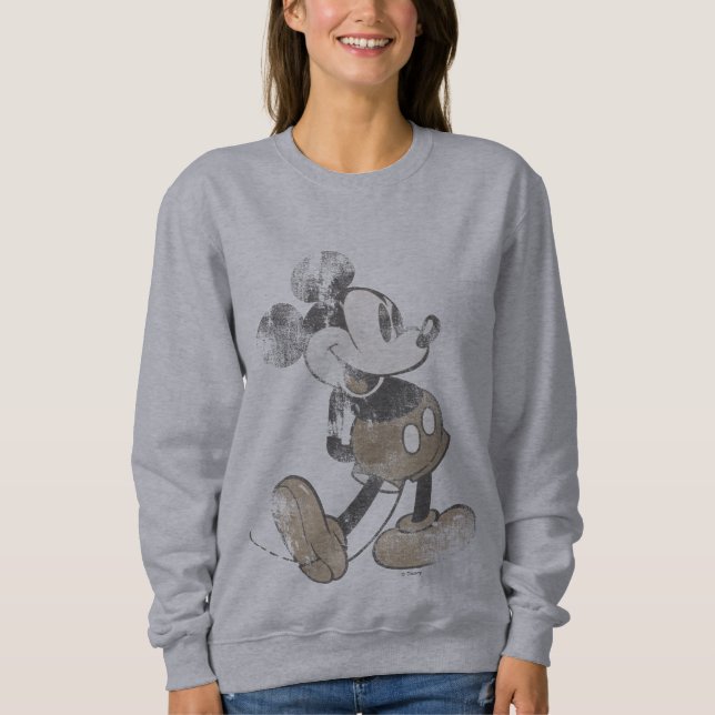 Classic Mickey | Distressed Sweatshirt (Front)