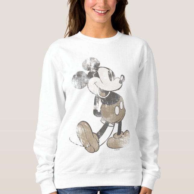 Classic Mickey | Distressed Sweatshirt (Front)