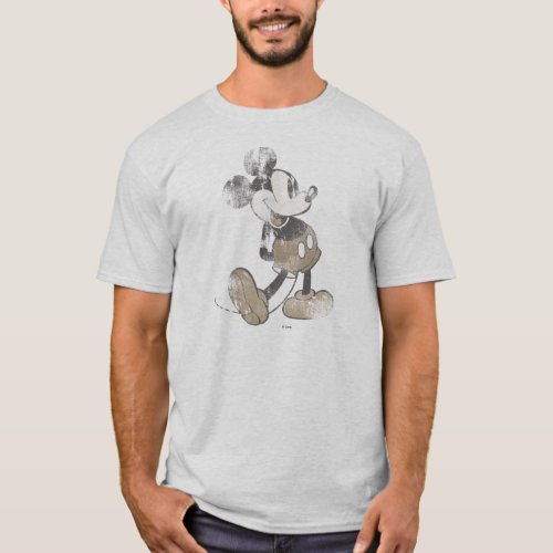 Classic Mickey  Distressed T_Shirt