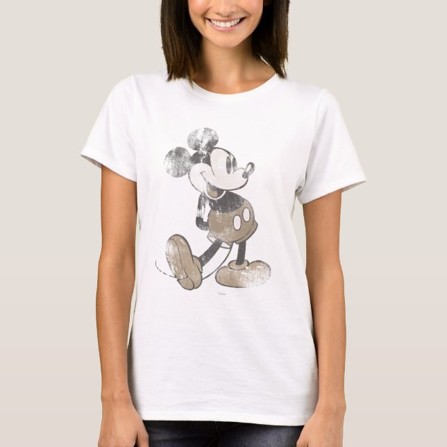 Classic Mickey | Distressed T-Shirt (Front)