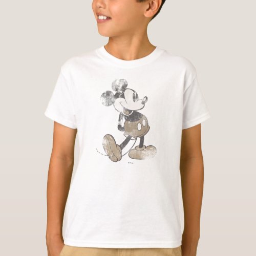 Classic Mickey  Distressed T_Shirt