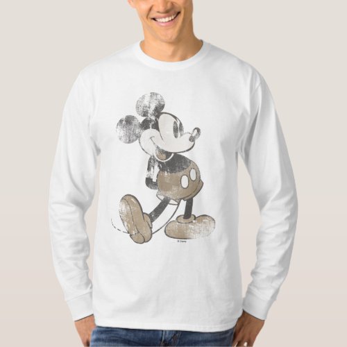 Classic Mickey  Distressed T_Shirt