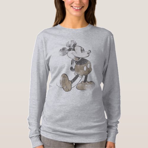 Classic Mickey  Distressed T_Shirt