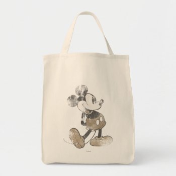 Classic Mickey | Distressed Tote Bag by MickeyAndFriends at Zazzle