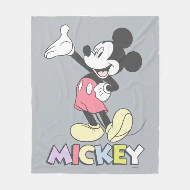 Classic Mickey Fleece Blanket Zazzle