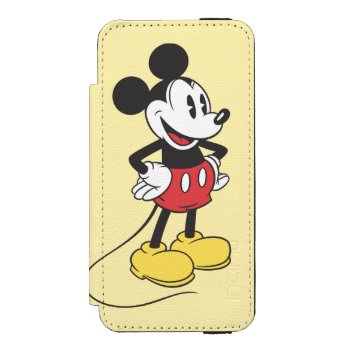 Classic Mickey | Hands On Hips Iphone Se/5/5s Wallet Case by MickeyAndFriends at Zazzle