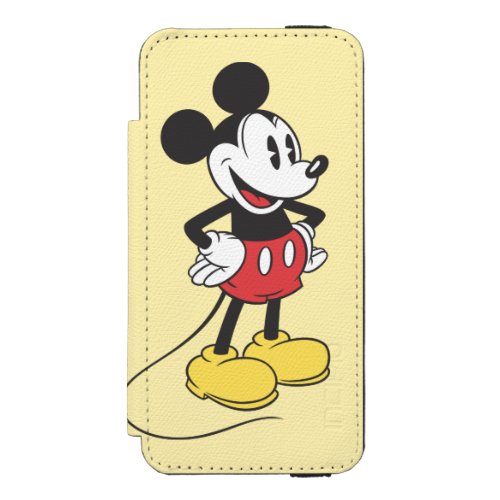 Classic Mickey  Hands on Hips iPhone SE55s Wallet Case