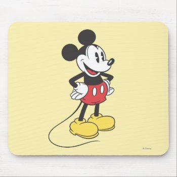 Classic Mickey | Hands On Hips Mouse Pad by MickeyAndFriends at Zazzle