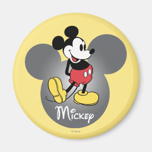 Classic Mickey   Head Icon Magnet