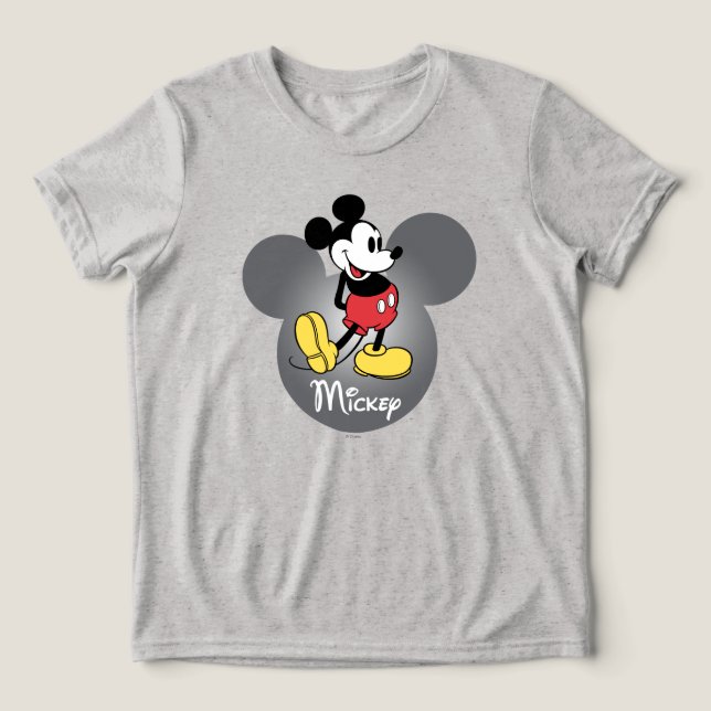 Classic Mickey | Head Icon Tri-Blend Shirt (Design Front)