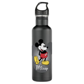 Classic Mickey | Head Icon Water Bottle by MickeyAndFriends at Zazzle