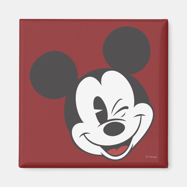 Classic Mickey | Head Tilt Wink Magnet (Front)