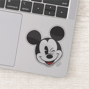 Classic Mickey   Head Tilt Wink Sticker
