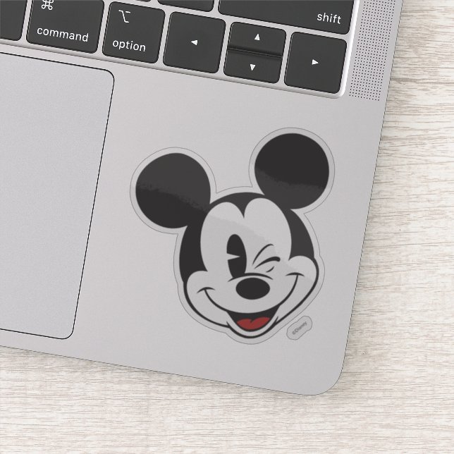 Classic Mickey | Head Tilt Wink Sticker (Detail)