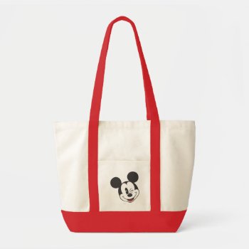 Classic Mickey | Head Tilt Wink Tote Bag by MickeyAndFriends at Zazzle
