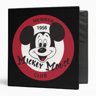 Classic Mickey Mickey Mouse Club 3 Ring Binder