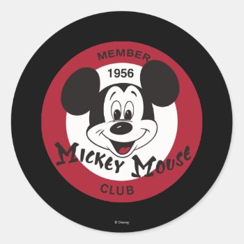 Classic Mickey | Mickey Mouse Club Classic Round Sticker by MickeyAndFriends at Zazzle