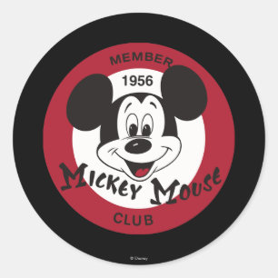Classic Mickey   Mickey Mouse Club Classic Round Sticker
