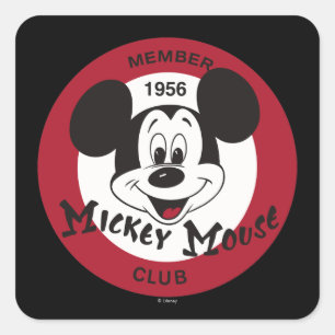 Classic Mickey   Mickey Mouse Club Square Sticker