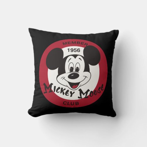 Classic Mickey  Mickey Mouse Club Throw Pillow