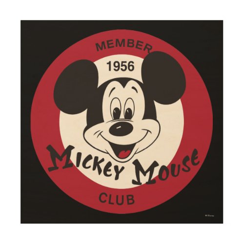 Classic Mickey  Mickey Mouse Club Wood Wall Decor