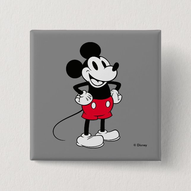 Classic Mickey Mouse | A True Original Button (Front)