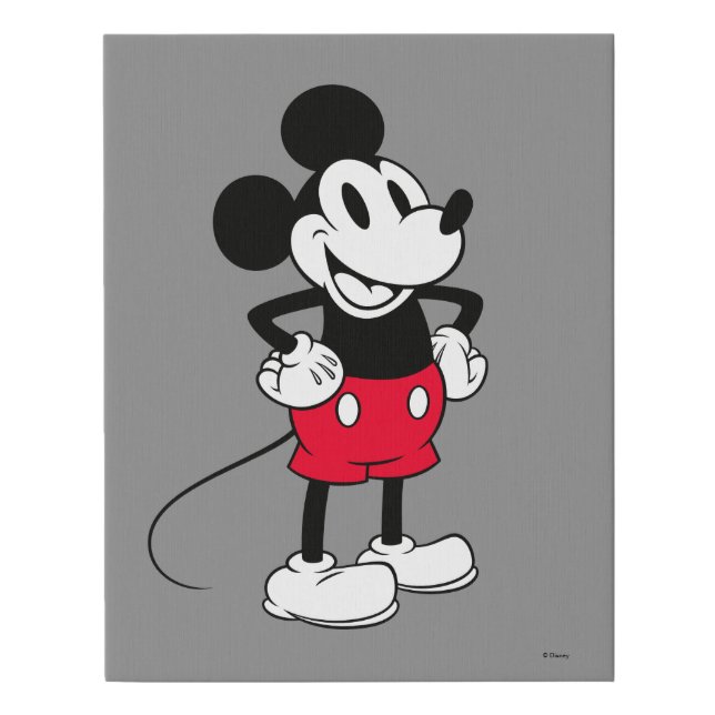 Classic Mickey Mouse | A True Original Faux Canvas Print (Front)