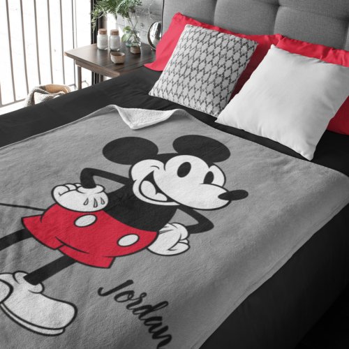 Classic Mickey Mouse  A True Original Fleece Blanket