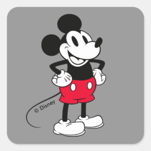 Classic Mickey Mouse   A True Original Square Sticker