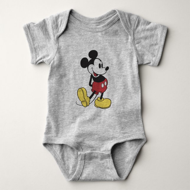 Classic Mickey Mouse Baby Bodysuit (Front)